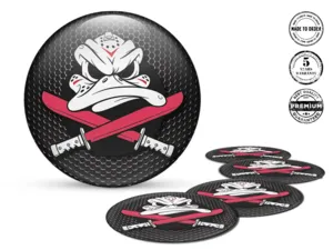 Rim Decals for Cars Domed Emblem Logo